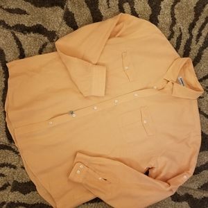 Mens Express Linen Blend dress Shirt large